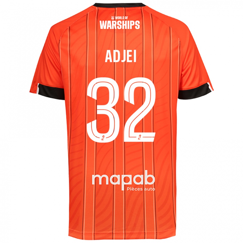 Niño Camiseta Nathaniel Adjei #32 Naranja 1ª Equipación 2024/25 La Camisa Chile