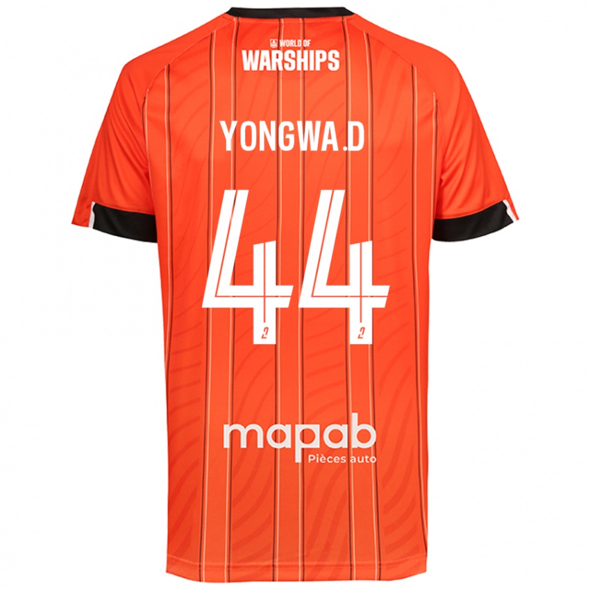 Niño Camiseta Darlin Yongwa #44 Naranja 1ª Equipación 2024/25 La Camisa Chile