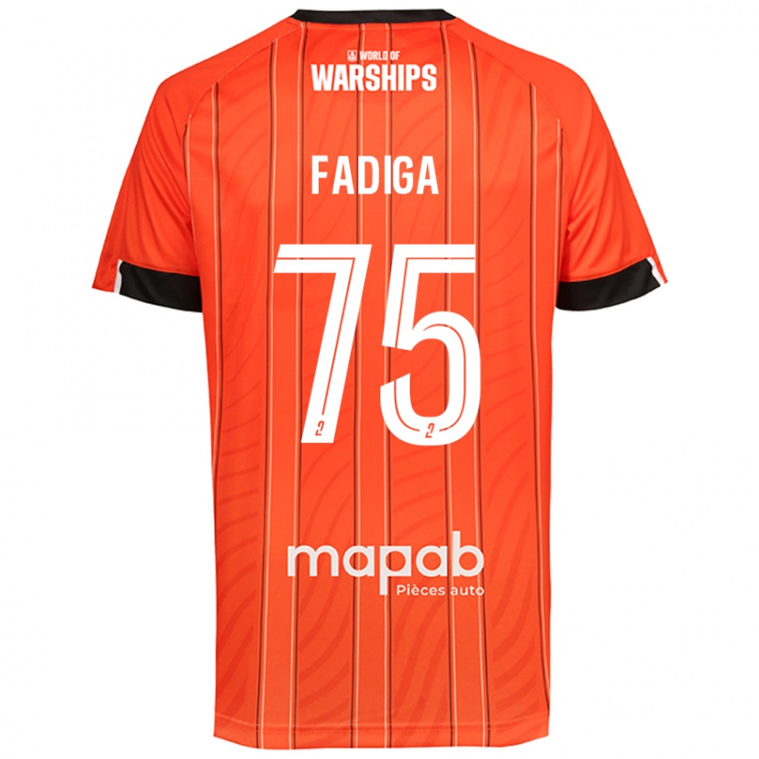 Niño Camiseta Bandiougou Fadiga #75 Naranja 1ª Equipación 2024/25 La Camisa Chile