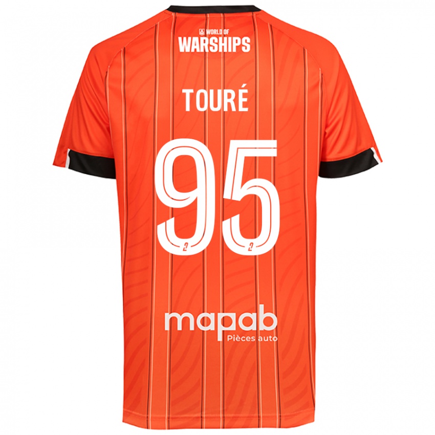 Niño Camiseta Isaak Touré #95 Naranja 1ª Equipación 2024/25 La Camisa Chile