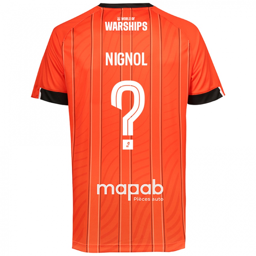 Niño Camiseta Vincent Nignol #0 Naranja 1ª Equipación 2024/25 La Camisa Chile