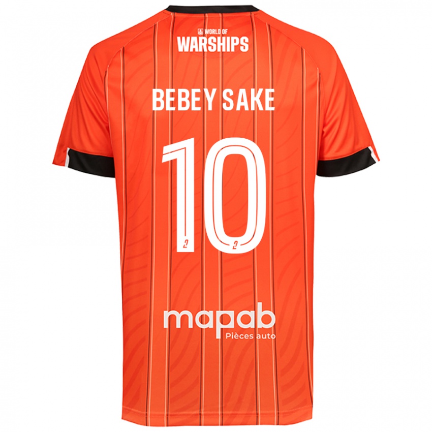 Niño Camiseta Mattéo Bebey Sake #10 Naranja 1ª Equipación 2024/25 La Camisa Chile