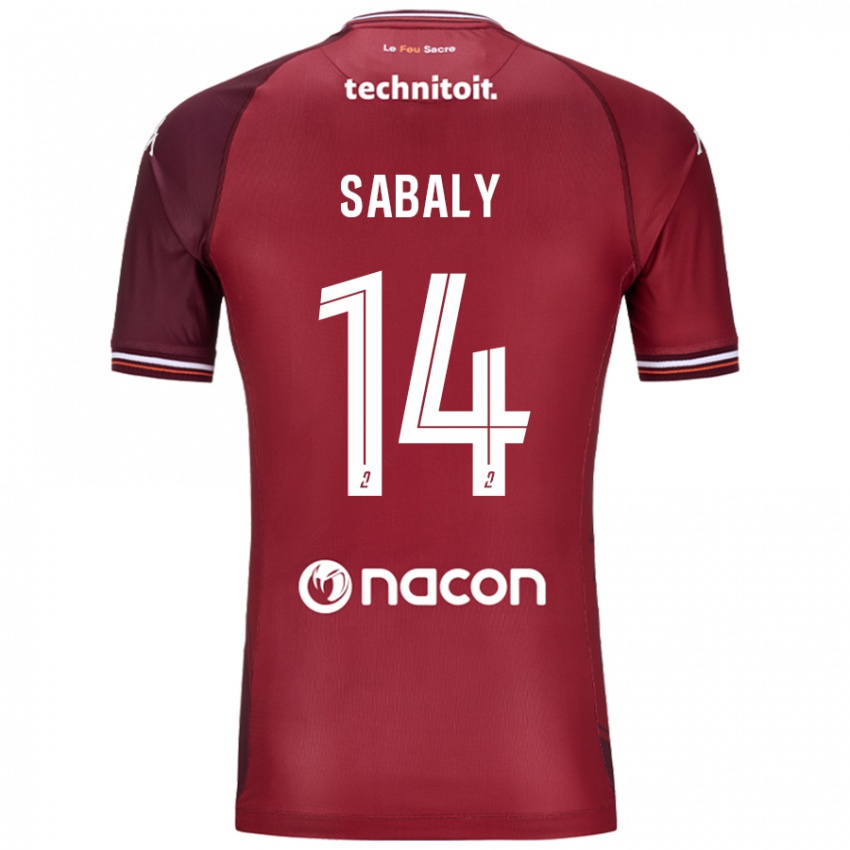 Niño Camiseta Cheikh Sabaly #14 Rojo Granata 1ª Equipación 2024/25 La Camisa Chile