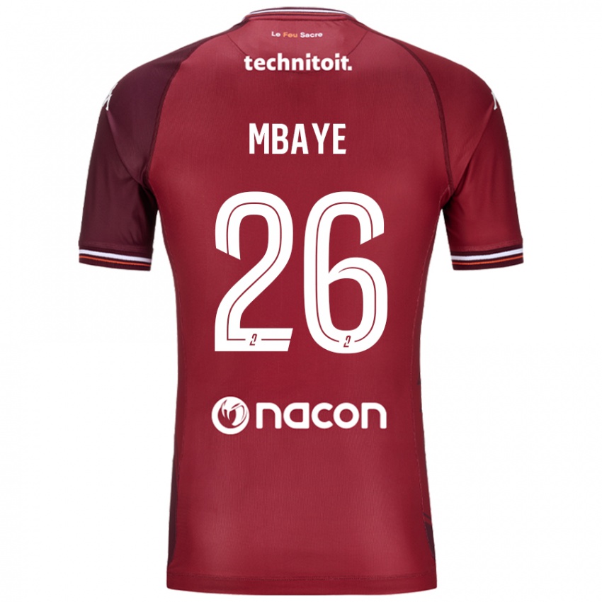 Niño Camiseta Malick Mbaye #26 Rojo Granata 1ª Equipación 2024/25 La Camisa Chile