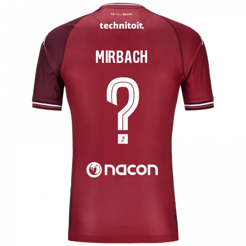 Niño Camiseta Alexis Mirbach #0 Rojo Granata 1ª Equipación 2024/25 La Camisa Chile