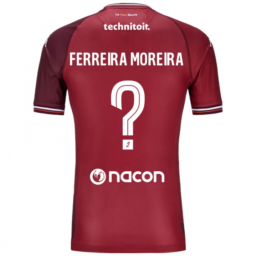 Niño Camiseta Ruben Ferreira Moreira #0 Rojo Granata 1ª Equipación 2024/25 La Camisa Chile