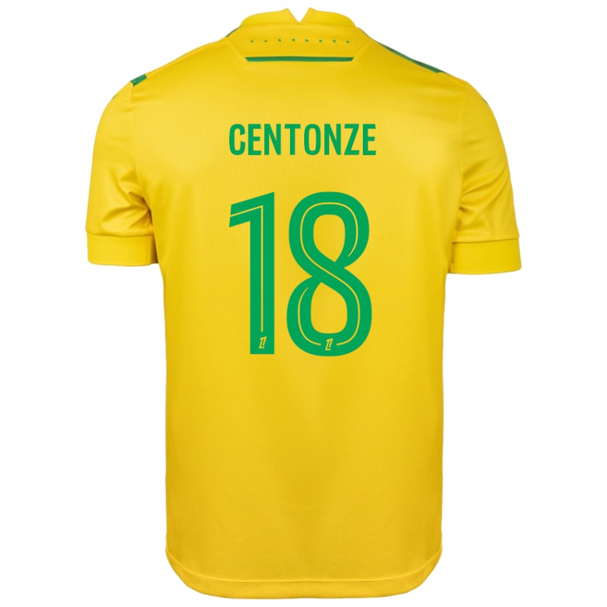 Niño Camiseta Fabien Centonze #18 Amarillo Verde 1ª Equipación 2024/25 La Camisa Chile