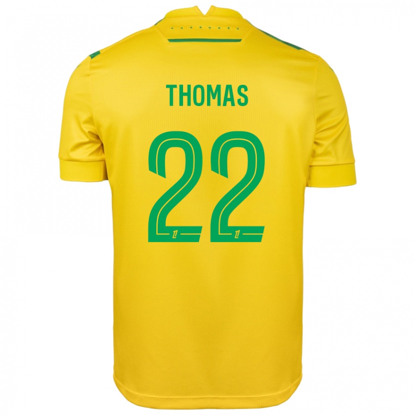 Niño Camiseta Sorba Thomas #22 Amarillo Verde 1ª Equipación 2024/25 La Camisa Chile