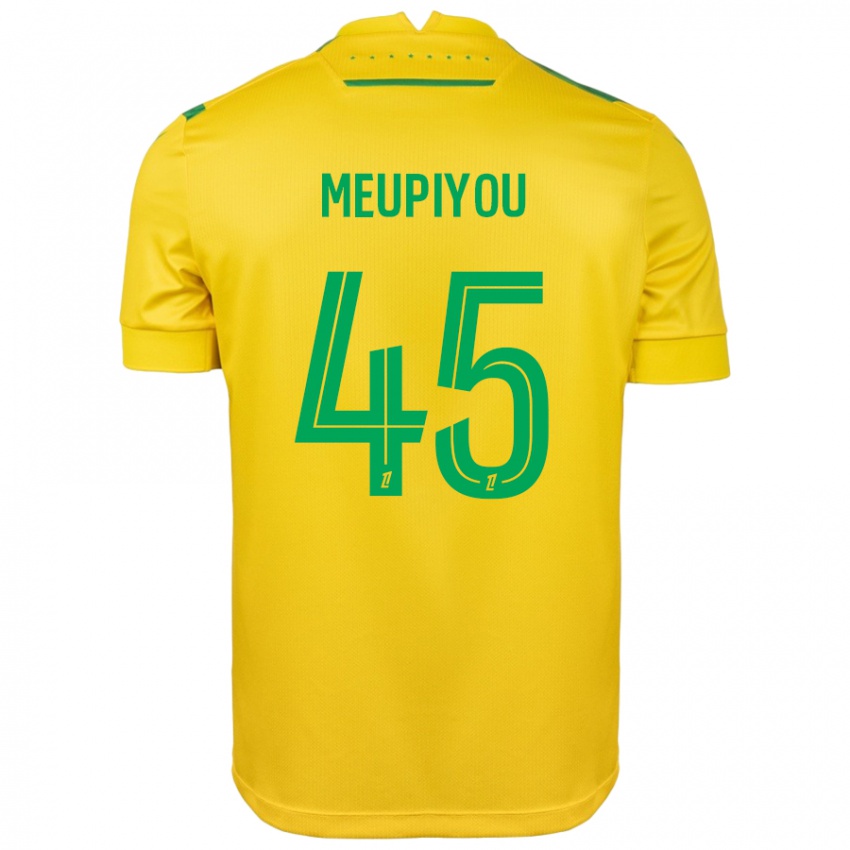 Niño Camiseta Bastien Meupiyou #45 Amarillo Verde 1ª Equipación 2024/25 La Camisa Chile