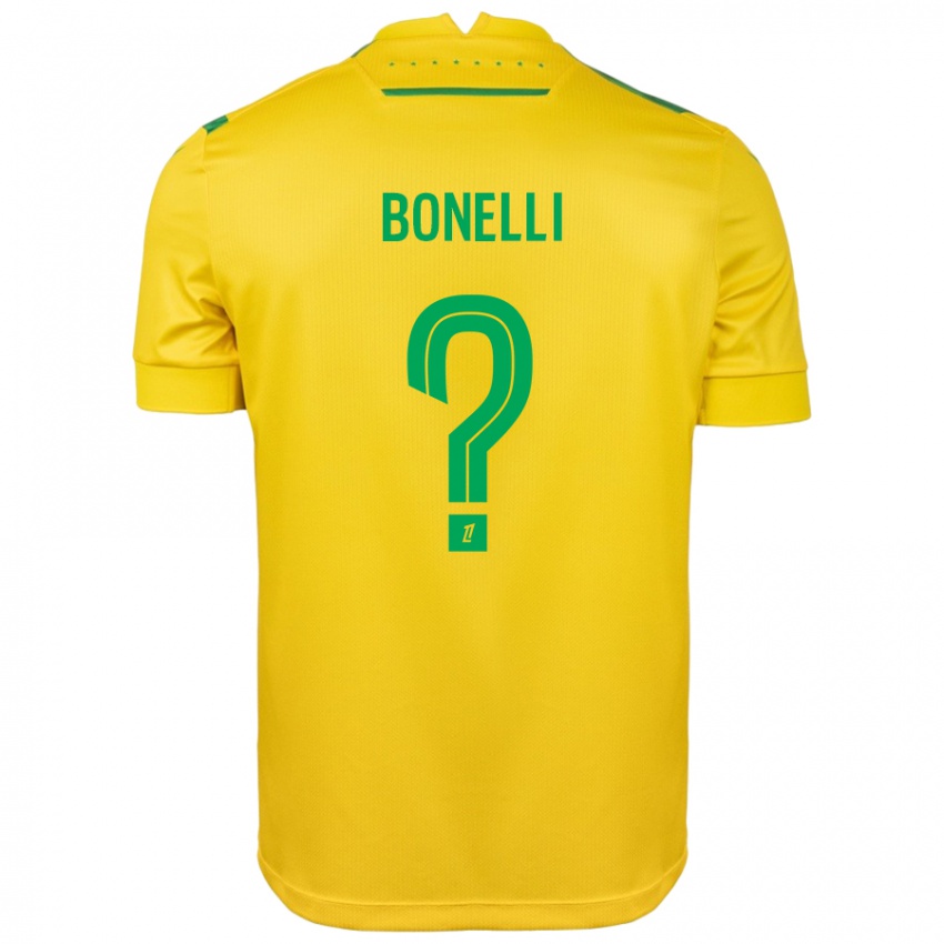 Niño Camiseta Lucas Bonelli #0 Amarillo Verde 1ª Equipación 2024/25 La Camisa Chile