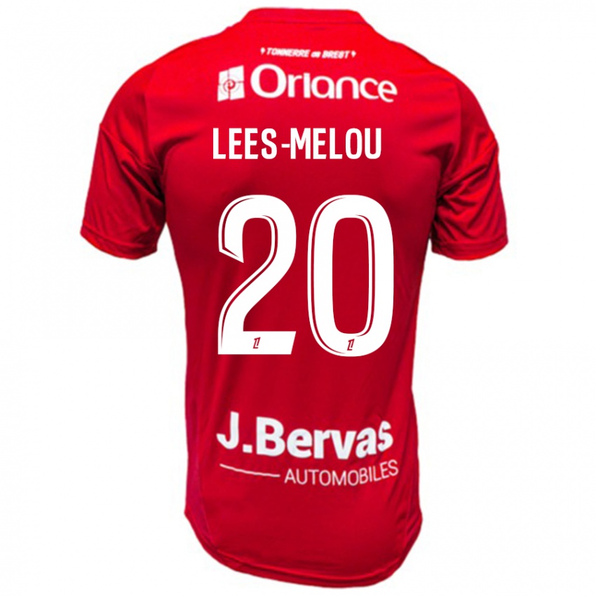 Niño Camiseta Pierre Lees-Melou #20 Rojo Blanco 1ª Equipación 2024/25 La Camisa Chile