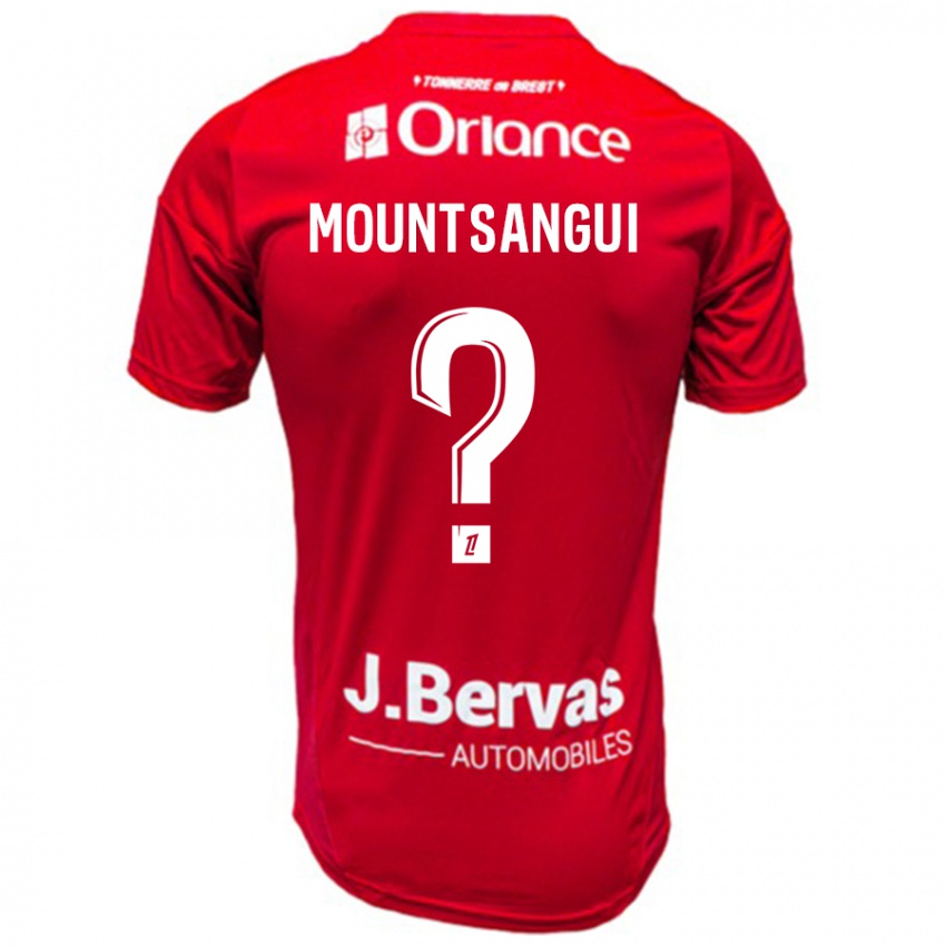 Niño Camiseta Warren Mountsangui #0 Rojo Blanco 1ª Equipación 2024/25 La Camisa Chile