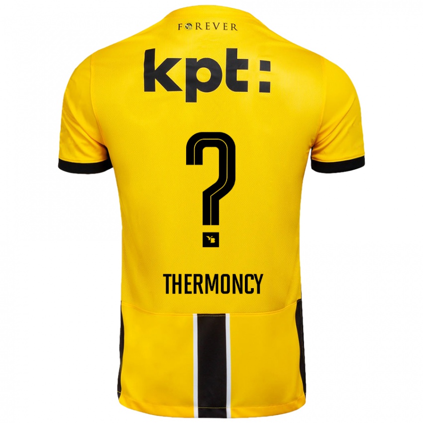 Niño Camiseta Keeto Thermoncy #0 Amarillo Negro 1ª Equipación 2024/25 La Camisa Chile