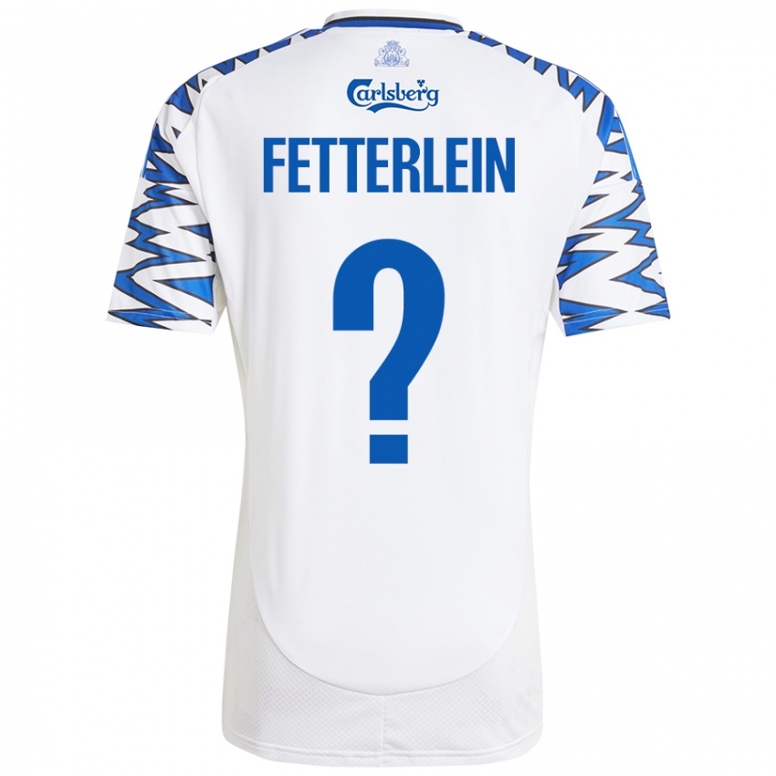 Niño Camiseta Sean Fetterlein #0 Blanco Azul Cielo 1ª Equipación 2024/25 La Camisa Chile