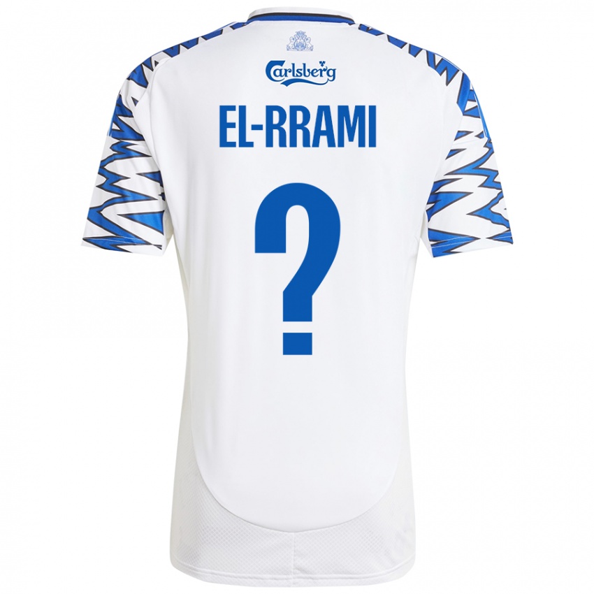 Niño Camiseta Jamil El-Rrami #0 Blanco Azul Cielo 1ª Equipación 2024/25 La Camisa Chile