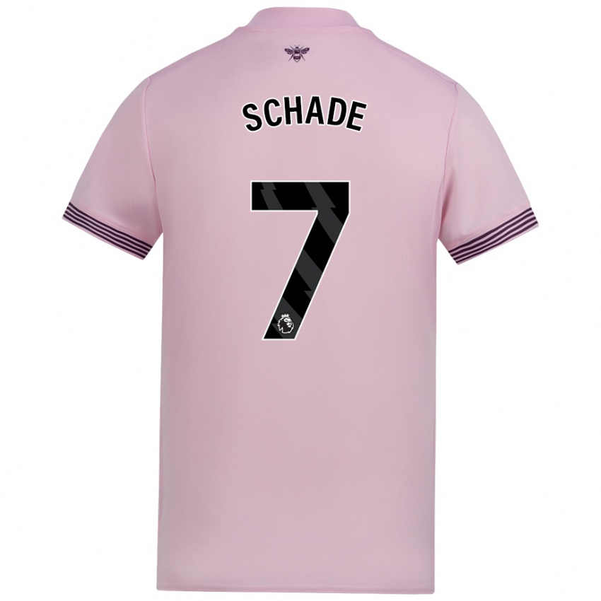 Niño Camiseta Kevin Schade #7 Rosa 2ª Equipación 2024/25 La Camisa Chile