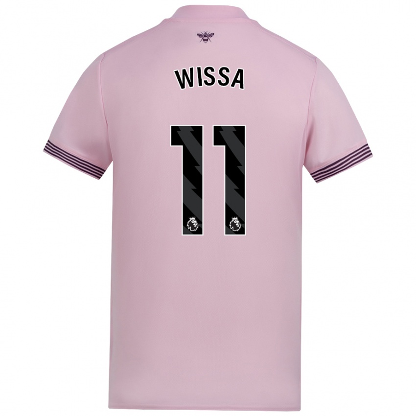 Niño Camiseta Yoane Wissa #11 Rosa 2ª Equipación 2024/25 La Camisa Chile