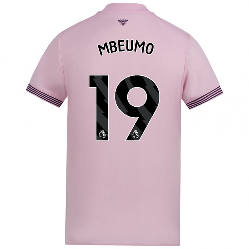 Niño Camiseta Bryan Mbeumo #19 Rosa 2ª Equipación 2024/25 La Camisa Chile