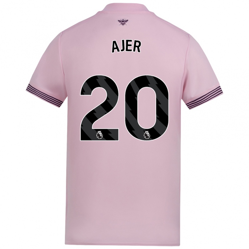 Niño Camiseta Kristoffer Ajer #20 Rosa 2ª Equipación 2024/25 La Camisa Chile