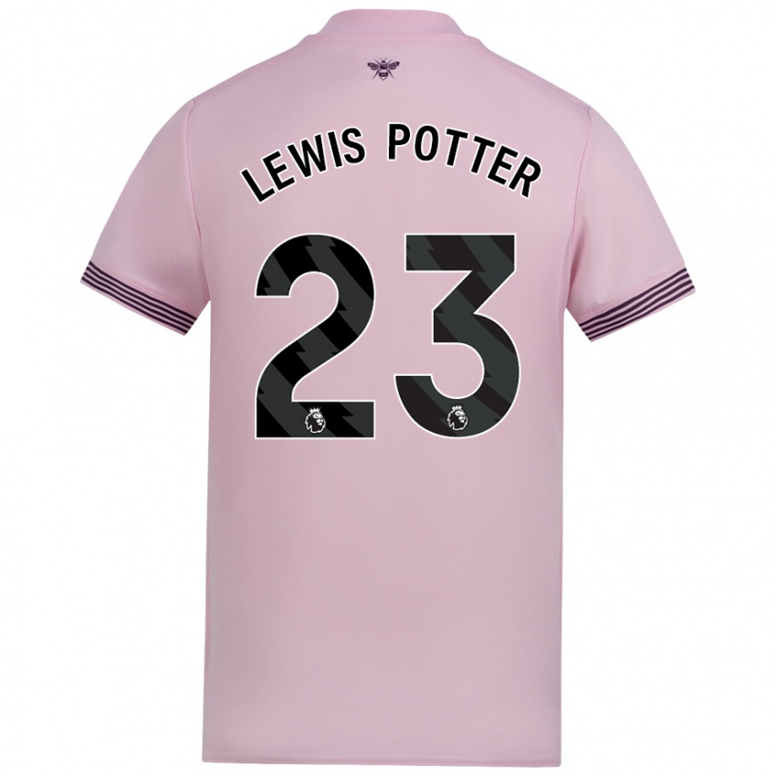 Niño Camiseta Keane Lewis-Potter #23 Rosa 2ª Equipación 2024/25 La Camisa Chile