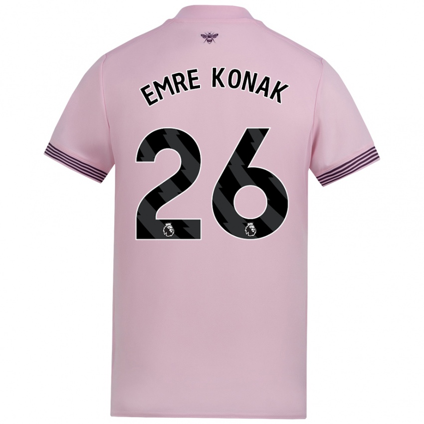 Niño Camiseta Yunus Emre Konak #26 Rosa 2ª Equipación 2024/25 La Camisa Chile