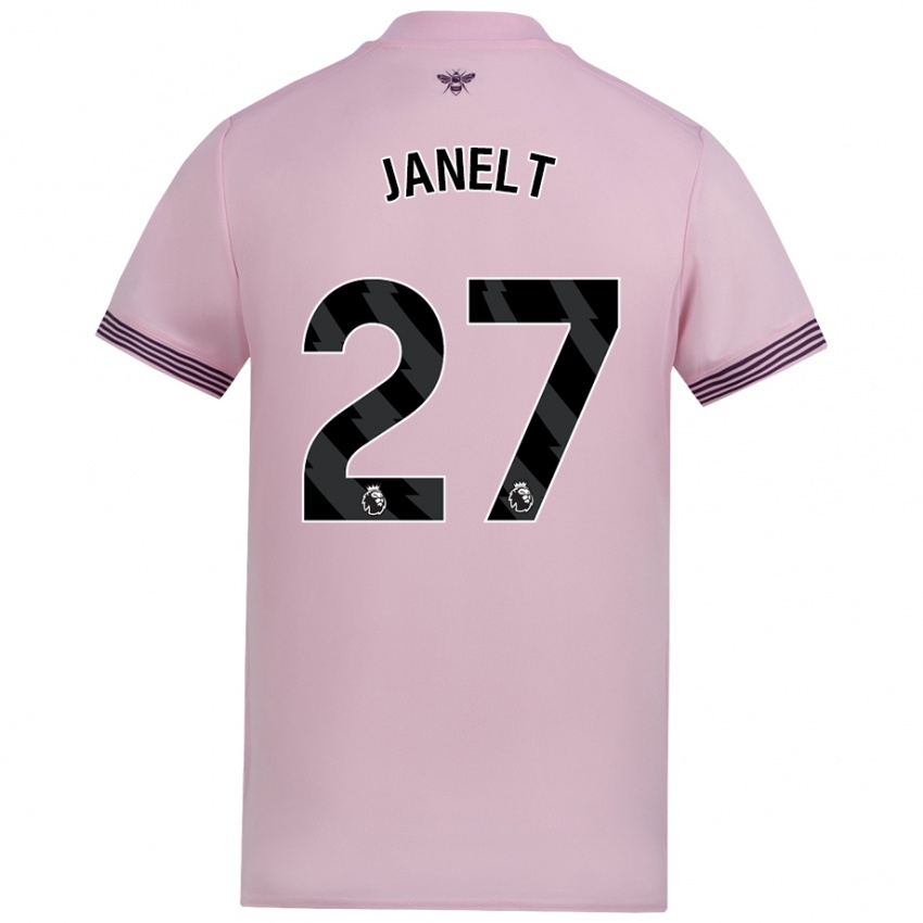 Niño Camiseta Vitaly Janelt #27 Rosa 2ª Equipación 2024/25 La Camisa Chile