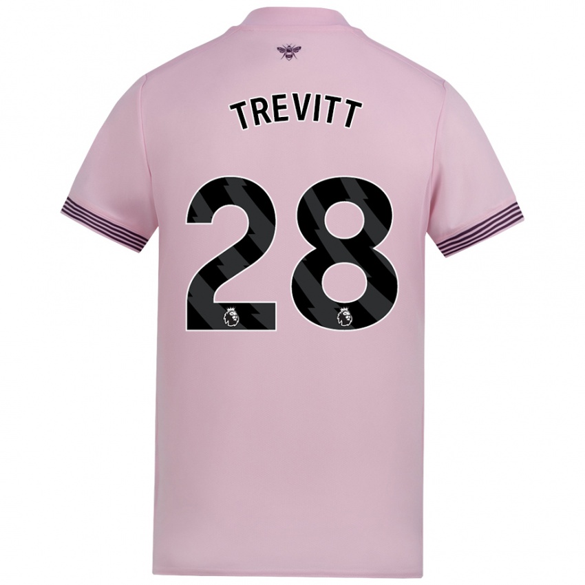 Niño Camiseta Ryan Trevitt #28 Rosa 2ª Equipación 2024/25 La Camisa Chile