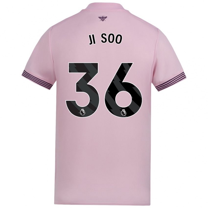 Niño Camiseta Ji-Soo Kim #36 Rosa 2ª Equipación 2024/25 La Camisa Chile