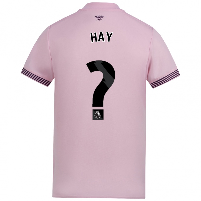 Niño Camiseta Ashley Hay #0 Rosa 2ª Equipación 2024/25 La Camisa Chile