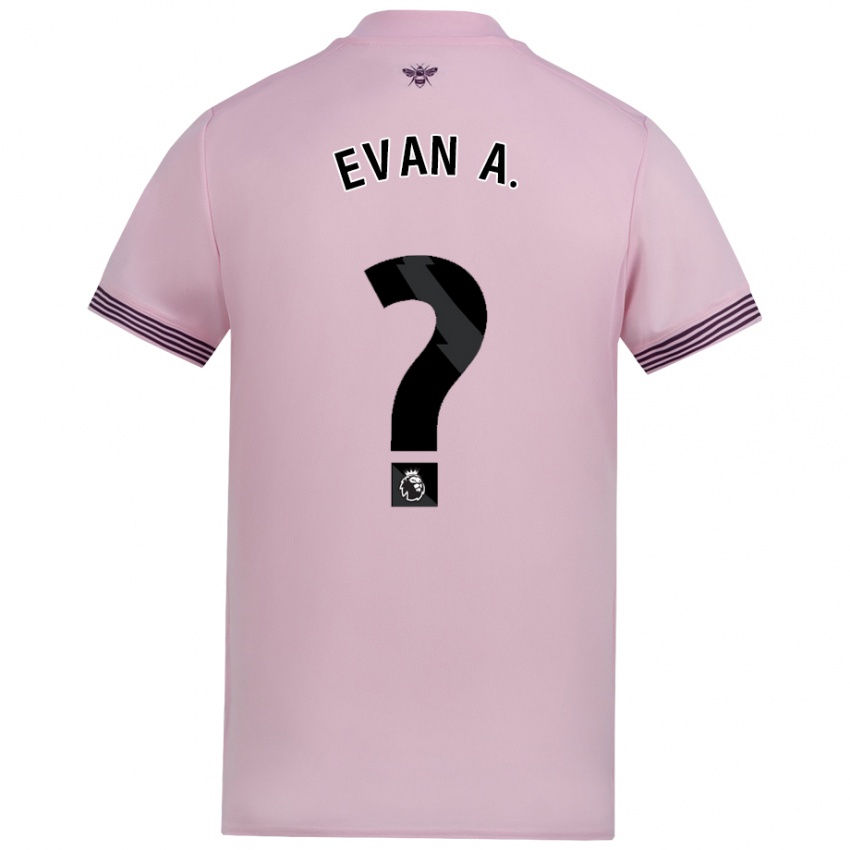 Niño Camiseta Evan Anderson #0 Rosa 2ª Equipación 2024/25 La Camisa Chile