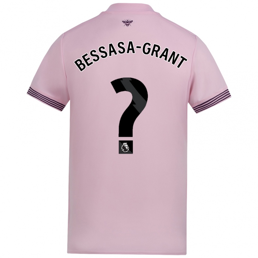 Niño Camiseta Mekhai Bessasa-Grant #0 Rosa 2ª Equipación 2024/25 La Camisa Chile