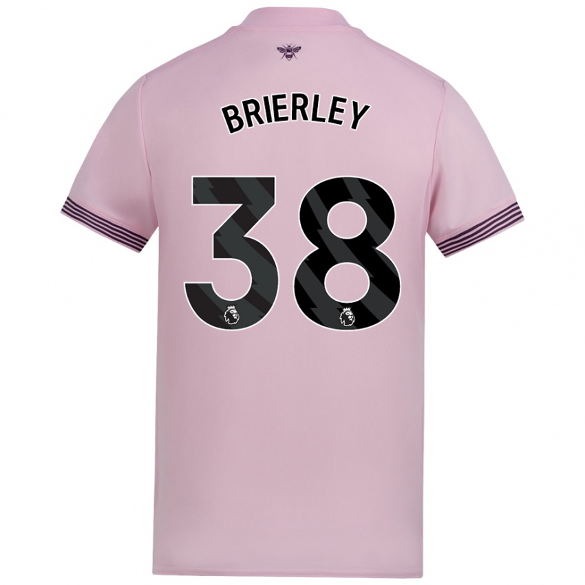 Niño Camiseta Ethan Brierley #38 Rosa 2ª Equipación 2024/25 La Camisa Chile