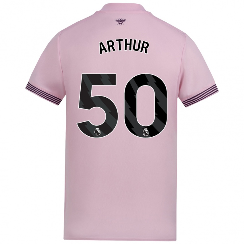 Niño Camiseta Benjamin Arthur #50 Rosa 2ª Equipación 2024/25 La Camisa Chile