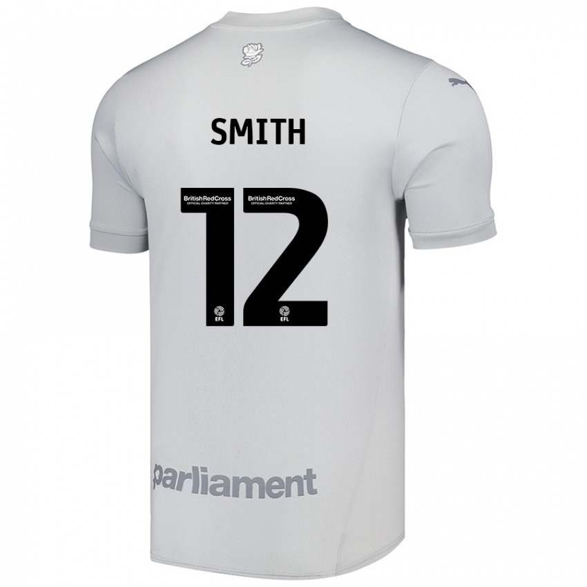 Niño Camiseta Jackson Smith #12 Gris Plata 2ª Equipación 2024/25 La Camisa Chile