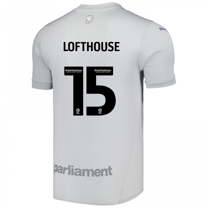 Niño Camiseta Kyran Lofthouse #15 Gris Plata 2ª Equipación 2024/25 La Camisa Chile