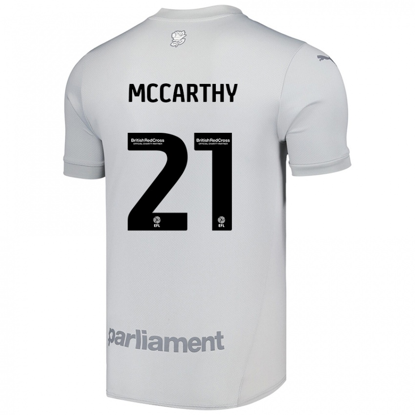 Niño Camiseta Conor Mccarthy #21 Gris Plata 2ª Equipación 2024/25 La Camisa Chile