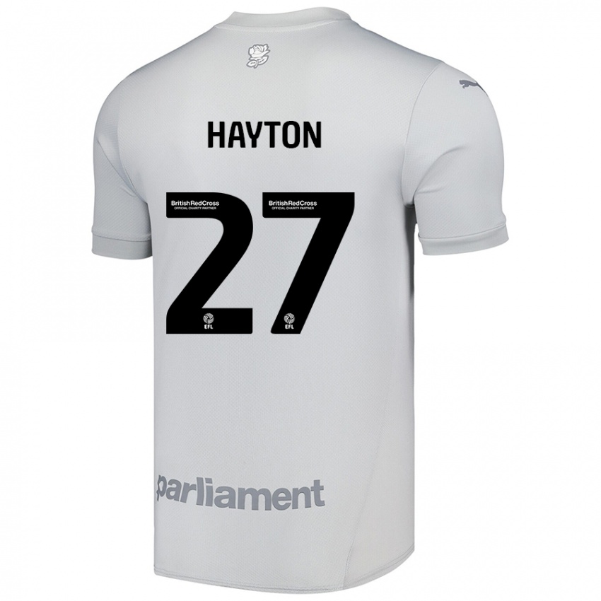 Niño Camiseta Adam Hayton #27 Gris Plata 2ª Equipación 2024/25 La Camisa Chile