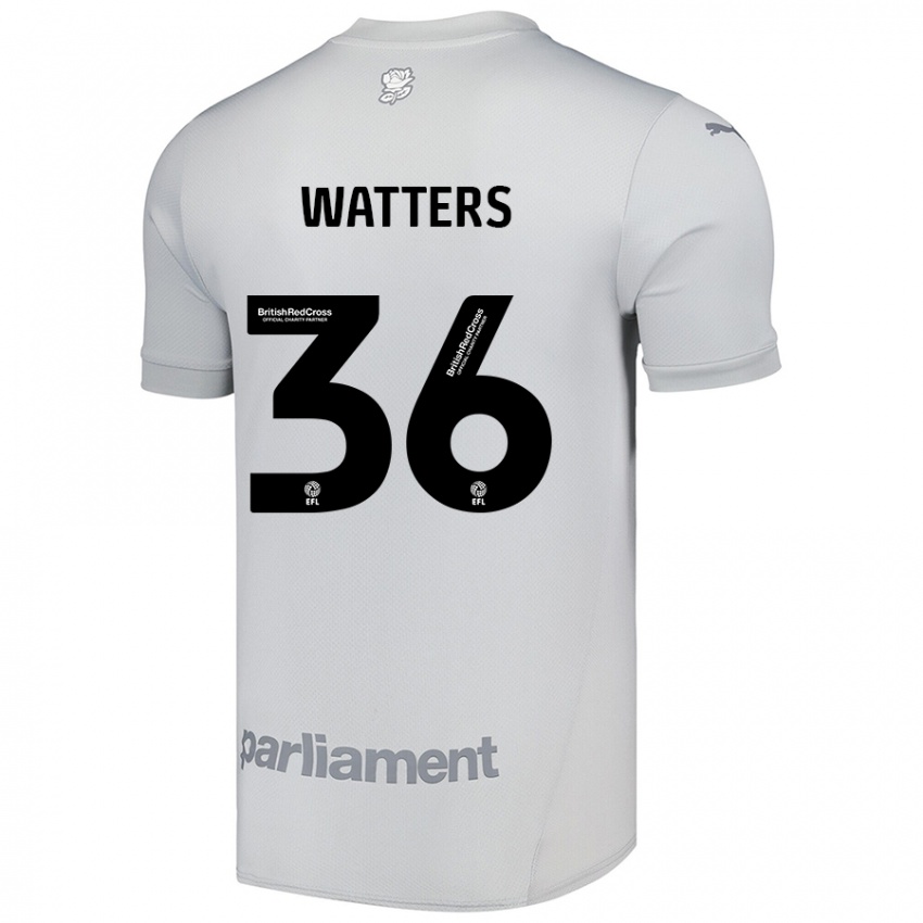 Niño Camiseta Max Watters #36 Gris Plata 2ª Equipación 2024/25 La Camisa Chile