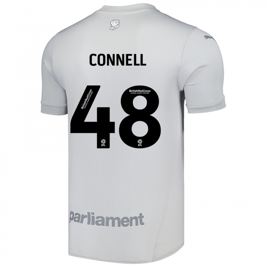 Niño Camiseta Luca Connell #48 Gris Plata 2ª Equipación 2024/25 La Camisa Chile