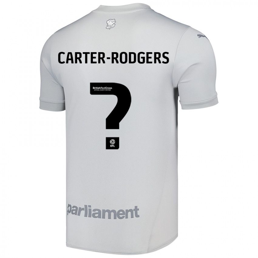 Niño Camiseta Trent Carter-Rodgers #0 Gris Plata 2ª Equipación 2024/25 La Camisa Chile