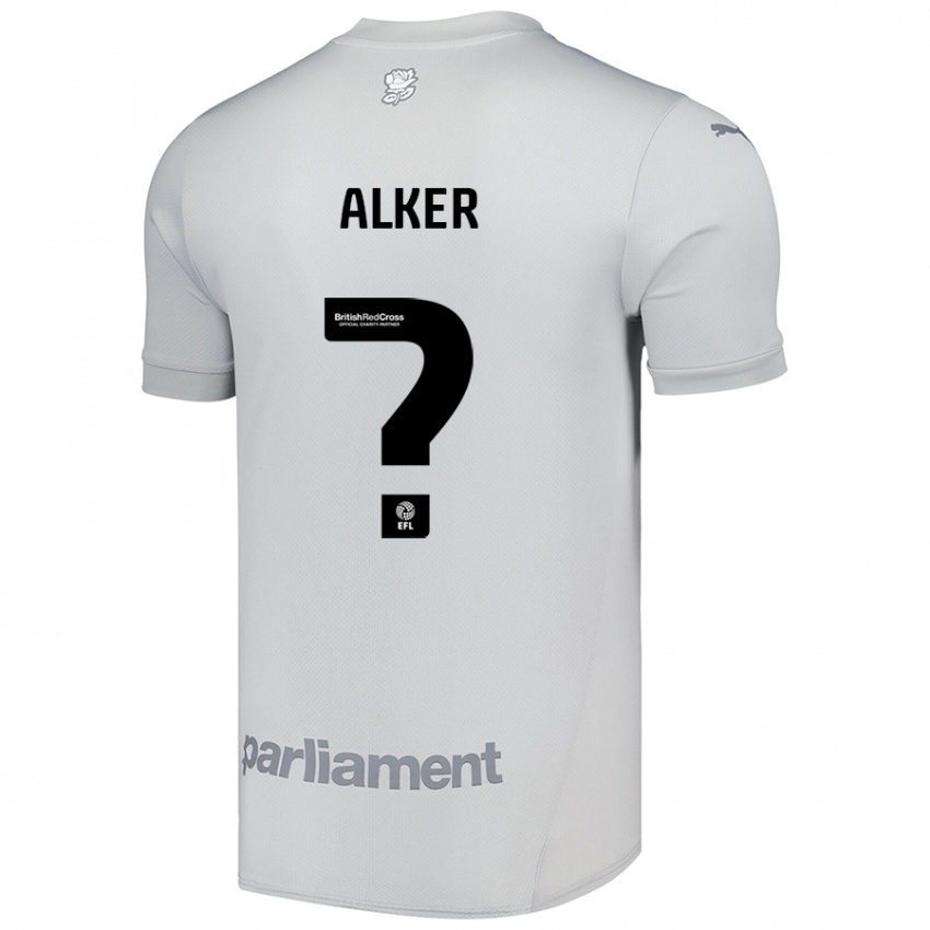 Niño Camiseta Luke Alker #0 Gris Plata 2ª Equipación 2024/25 La Camisa Chile