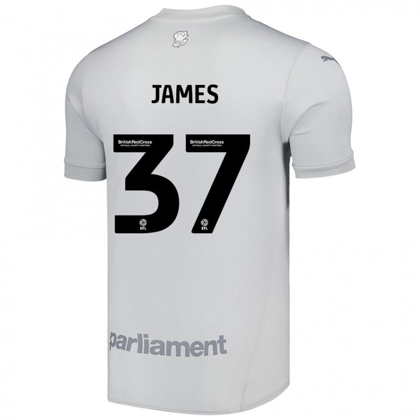 Niño Camiseta Nathan James #37 Gris Plata 2ª Equipación 2024/25 La Camisa Chile