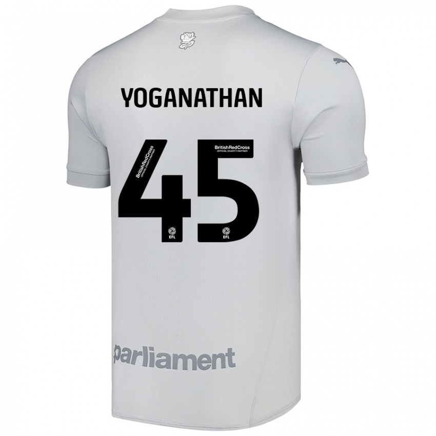 Niño Camiseta Vimal Yoganathan #45 Gris Plata 2ª Equipación 2024/25 La Camisa Chile