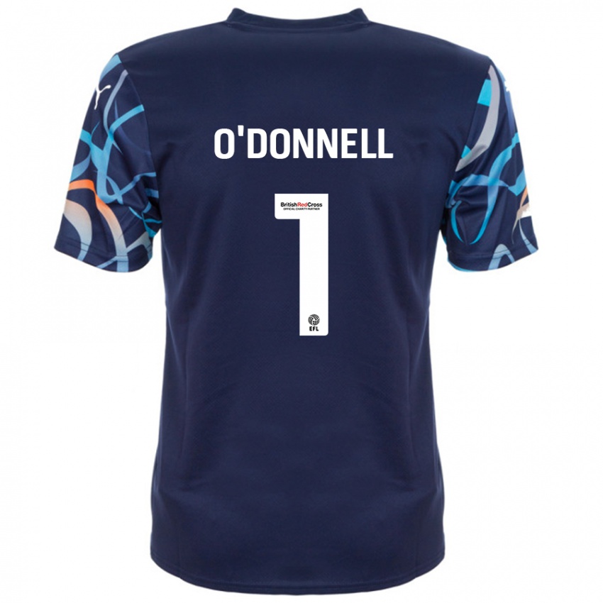 Niño Camiseta Richard O'donnell #1 Azul Marino 2ª Equipación 2024/25 La Camisa Chile