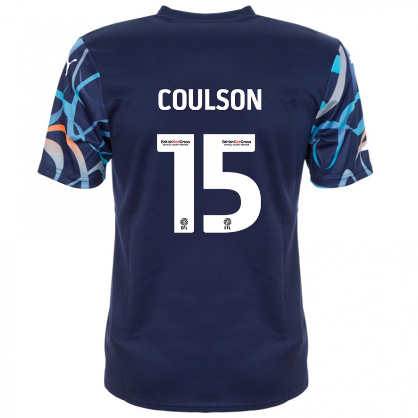 Niño Camiseta Hayden Coulson #15 Azul Marino 2ª Equipación 2024/25 La Camisa Chile