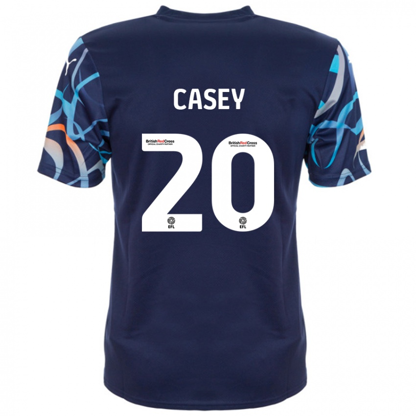 Niño Camiseta Oliver Casey #20 Azul Marino 2ª Equipación 2024/25 La Camisa Chile