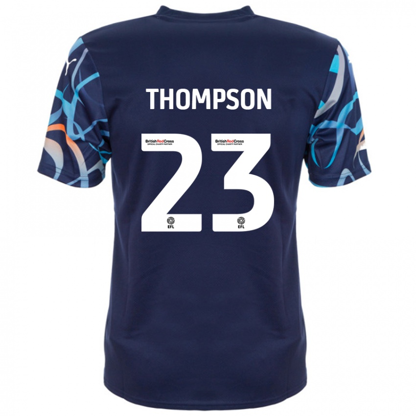 Niño Camiseta Dominic Thompson #23 Azul Marino 2ª Equipación 2024/25 La Camisa Chile