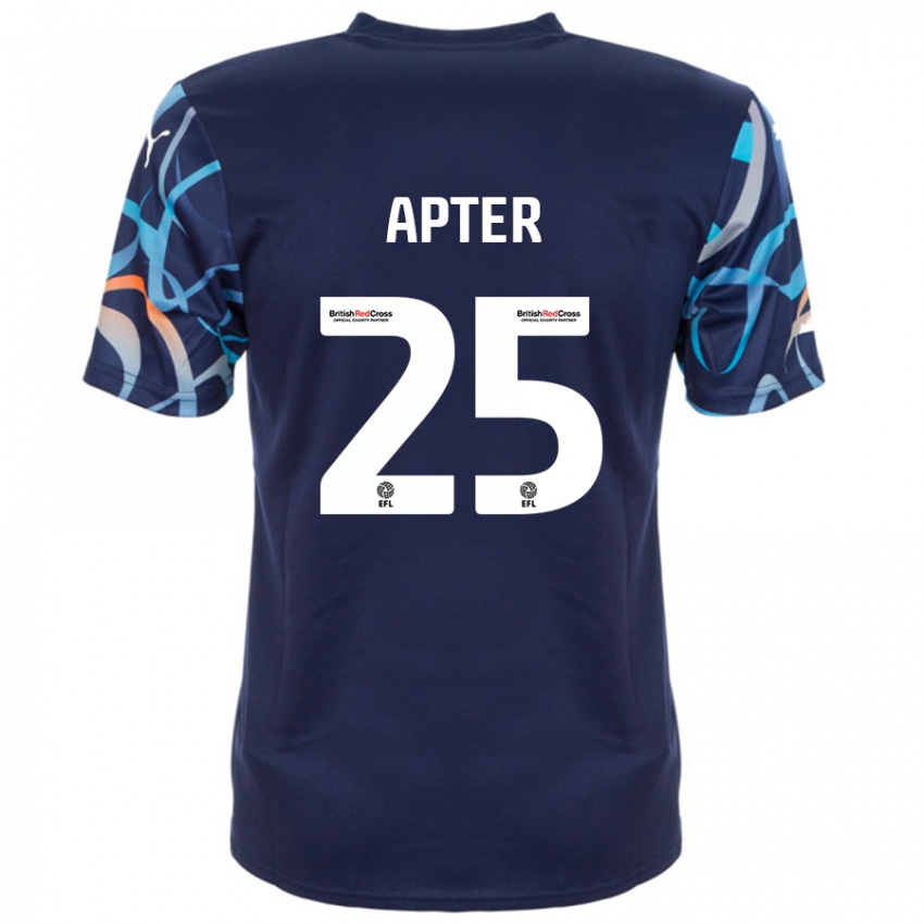 Niño Camiseta Rob Apter #25 Azul Marino 2ª Equipación 2024/25 La Camisa Chile