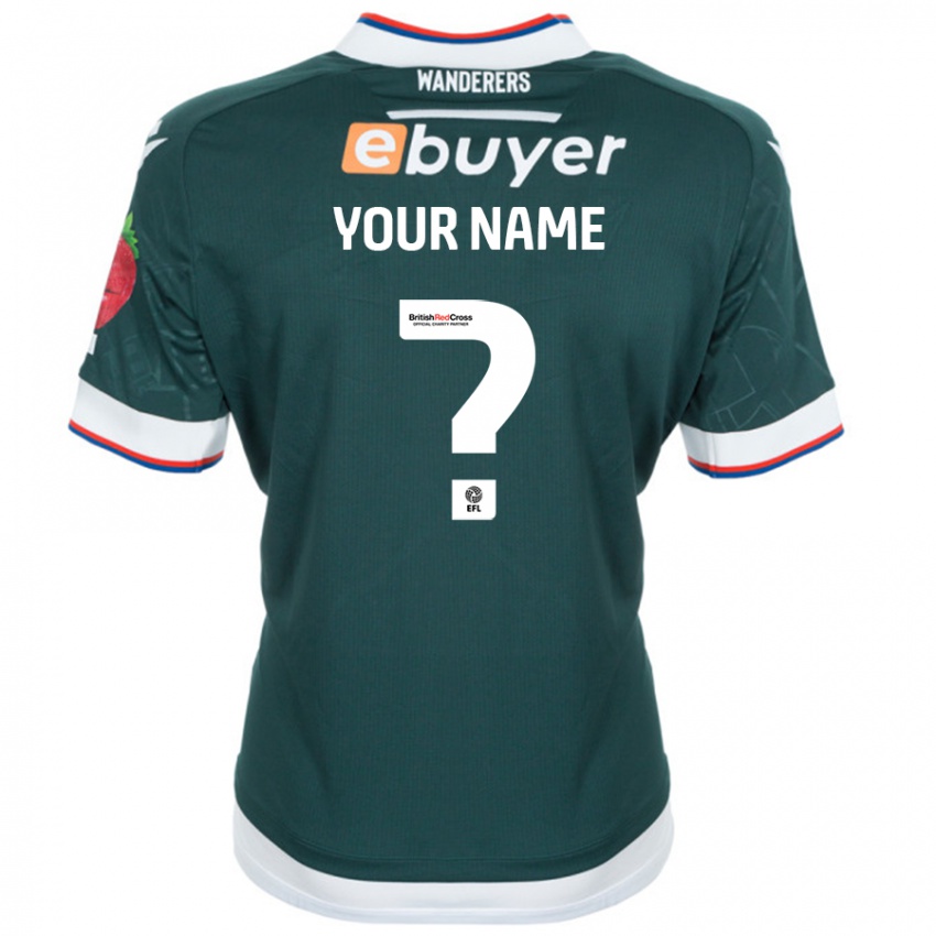 Niño Camiseta Su Nombre #0 Verde Oscuro 2ª Equipación 2024/25 La Camisa Chile