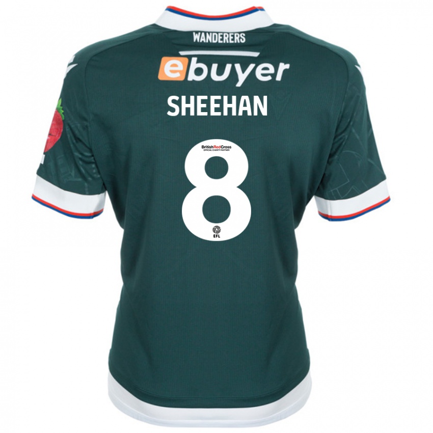 Niño Camiseta Josh Sheehan #8 Verde Oscuro 2ª Equipación 2024/25 La Camisa Chile